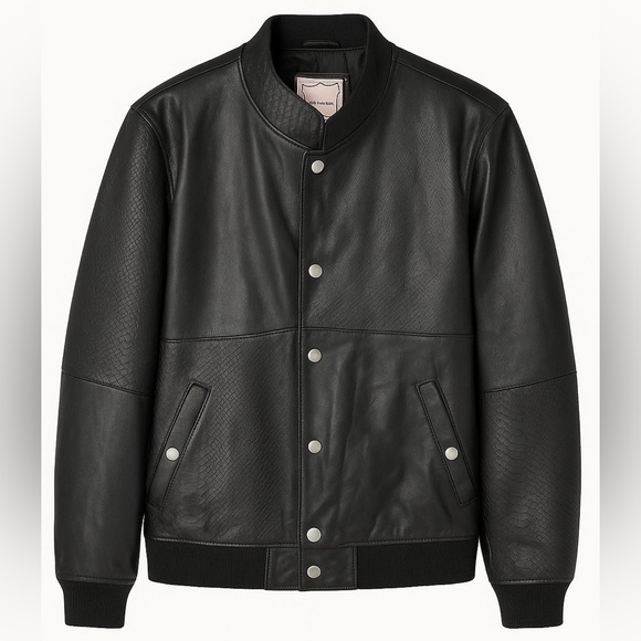 Men's Black Leather Jacket